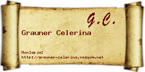Grauner Celerina névjegykártya